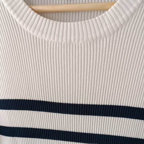 Long ribbed Valentin Studio striped dress like new