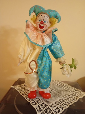 Πορσελάνινη κούκλα Chester the Jester 40 εκ. μεταχειρισμένη, Heritage Mint Ltd