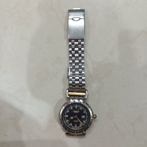 Catamaran Mariner wristwatch used, black dial, bracelet