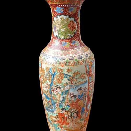 Chinese vase like new, vintage 1970s, height 60 cm