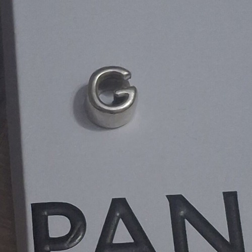 Pandora charm letter G silver, like new