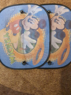 Ηλιοπροστατευτικά αυτοκινήτου Disney Mickey Mouse μεταχειρισμένα, σετ 2 τμχ