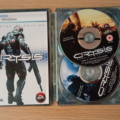 Crysis Special Edition PC DVD like new, collectible edition with bonus features