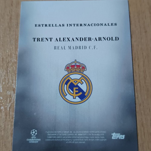 Topps Simplicidad 2025-26 Trent Alexander-Arnold Real Madrid card