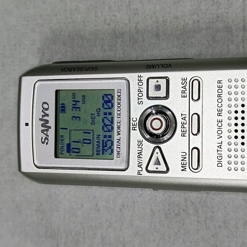 SANYO ICR FP500 used digital voice recorder