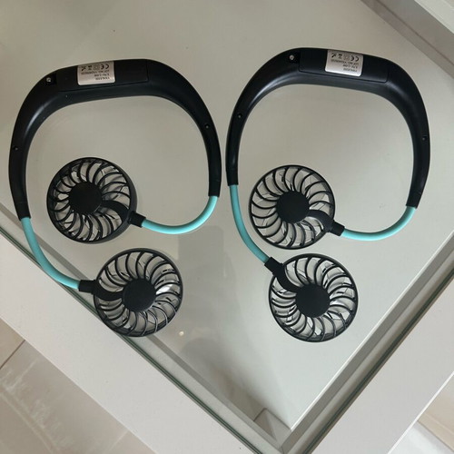 Double handsfree neck fan new, pack of 2