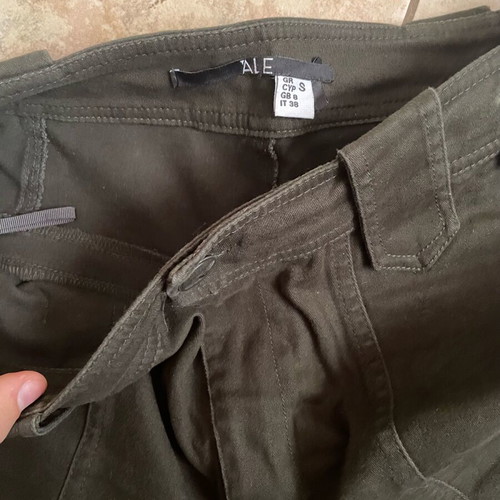 A.L.E. dark brown pants used, lightly worn, size S
