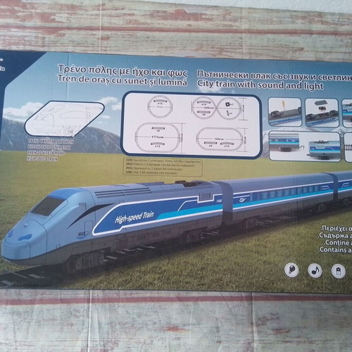 City Train High-Speed Toy like new with light sound and accessories