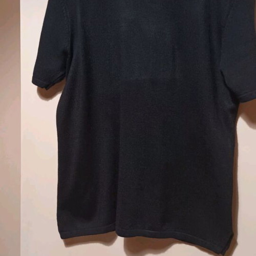 Long-sleeve cardigan and short-sleeve blouse used, size L