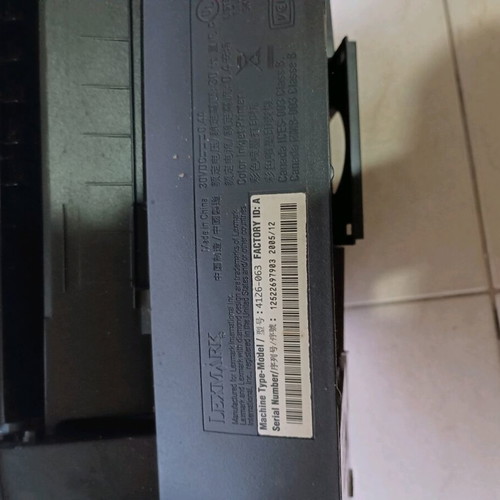 Lexmark printer used