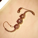 Gold bracelet 15 cm, 9k, 9 carat, nearly 4 grams, like new