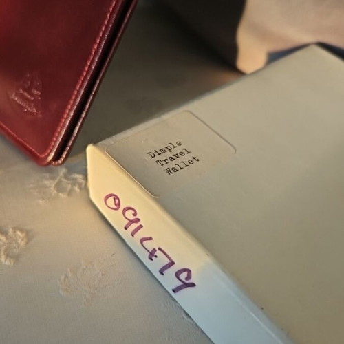 Dimple Travel Wallet folder καινούργιο, καφέ κόκκινο