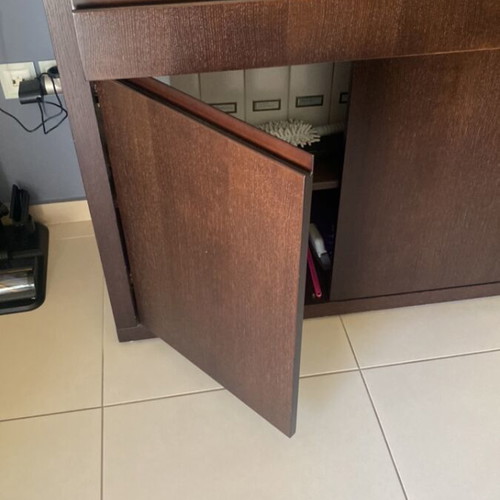 Large wooden buffet 200 cm with drawers and cabinets
