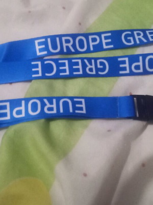 Μπρελόκ κορδόνια λαιμού Greece Europe καινούργια, σετ 2 τεμαχίων