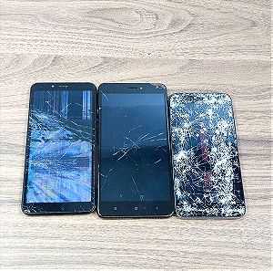 Xiaomi Πακετο 3 Smartphones Για Ανταλλακτικά ή Επισκευή