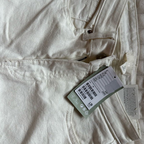 H&M skinny jeans white new with tags size XS
