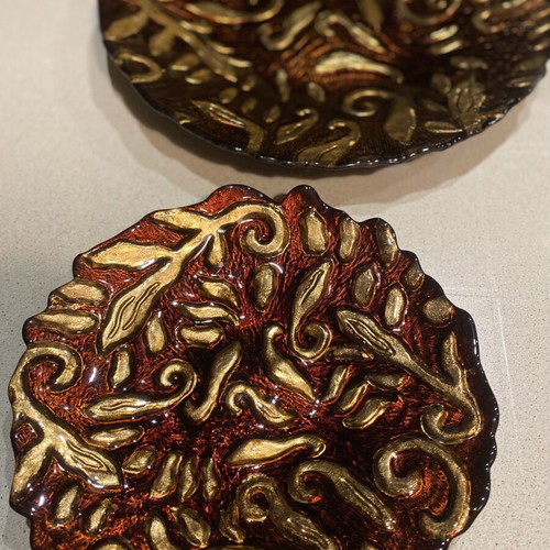 Decorative platters, set of 2