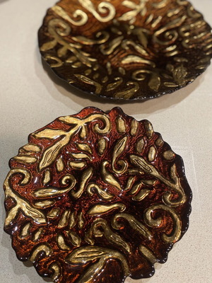 Decorative platters, set of 2