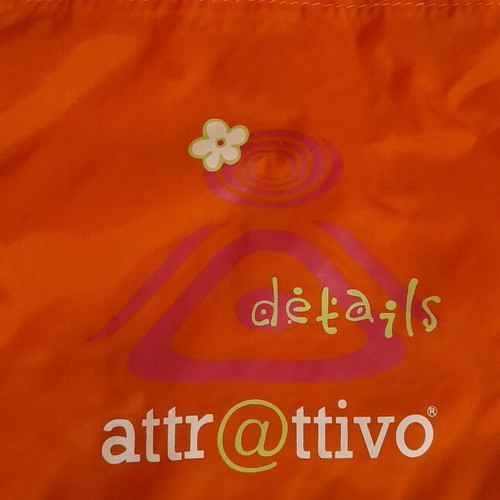 Attrattivo fabric pouch new, orange with logo