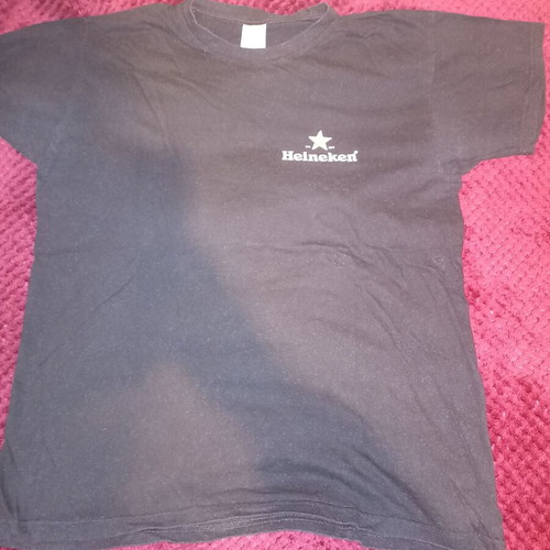 Heineken t-shirt black like new, size L