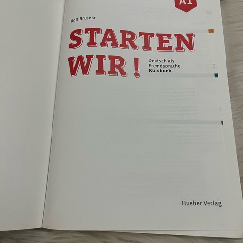 Starten wir! A1 Kursbuch German book used for beginners