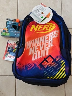 Nerf Primary School Backpack with Gift