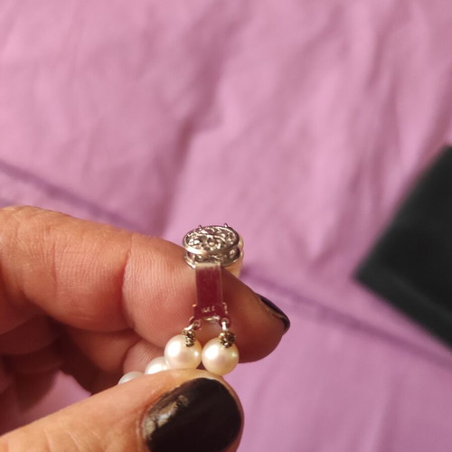 Double Pearl Bracelet with 14K Clasp like new