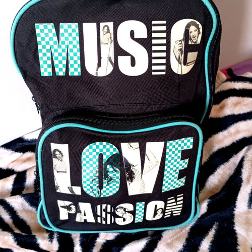 Disney backpack like new, black and turquoise