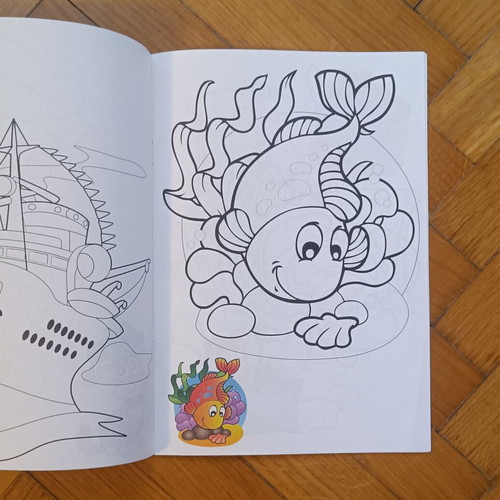 Children's coloring book Chromatistes Pinelies