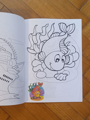 Children's coloring book Chromatistes Pinelies