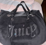 Vintage Juicy Couture bag with small wallet like new, black