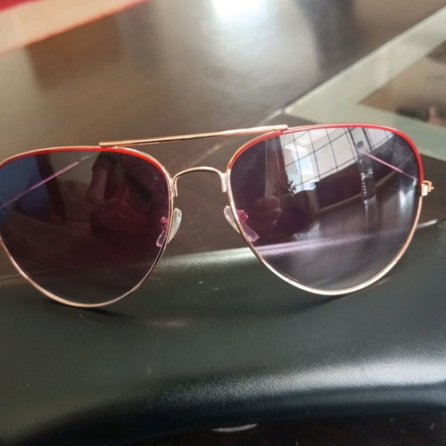 Sunglasses like new, black and red