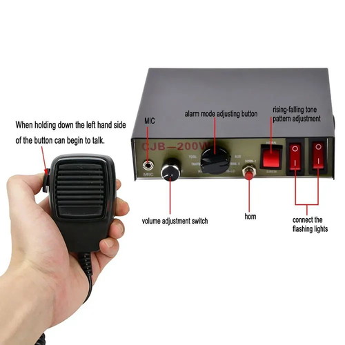Professional Heavy-Duty 200W Siren for Ambulance and Police New