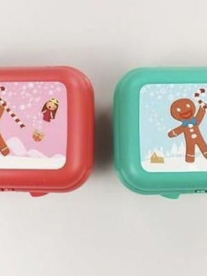 Tupperware Μεσαίο Twin Χριστουγεννιάτικη Έκδοση Gingerbread καινούργιο