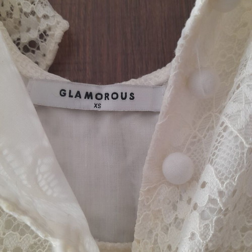 Glamorous white lace dress