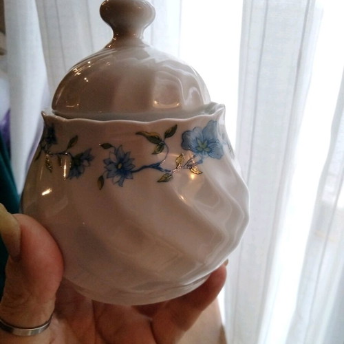 Vintage tea and coffee set in white porcelain like new