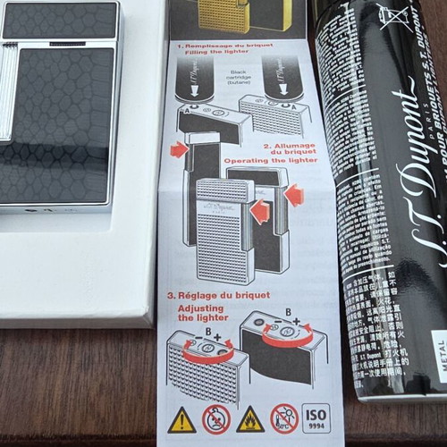 St.Dupont Snake Noir Lighter new, slim design