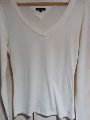 Tommy Hilfiger women's cotton t-shirt M like new, ecru