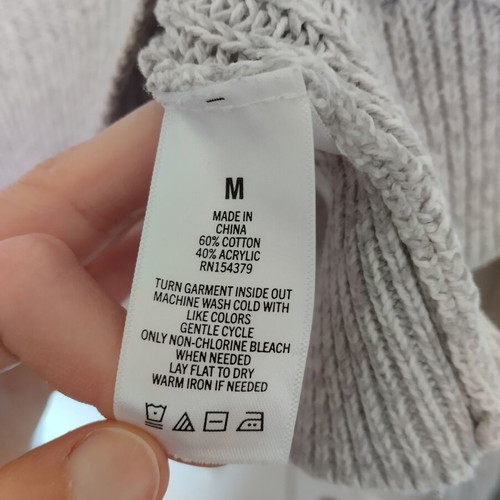 Aeropostale cotton oversized cropped gray sweatshirt like new