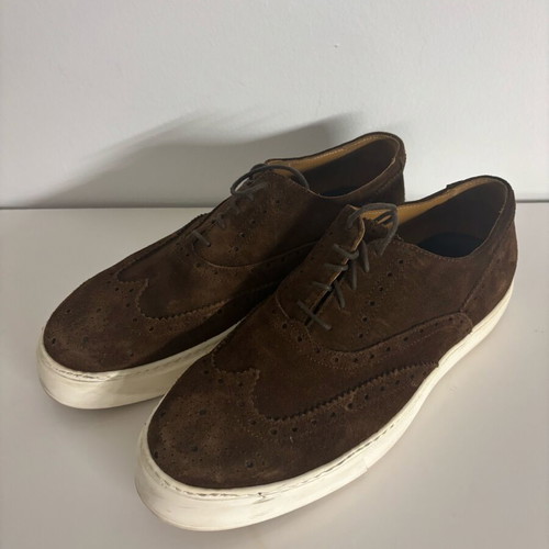 Leather shoes lightly worn, brown sandals size 42
