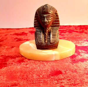 Tutankhamun Φαραώ.Μπρούτζινο Άγαλμα σε μαρμάρινη βάση