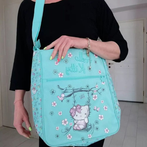 Hello Kitty Sanrio shoulder bag new, turquoise