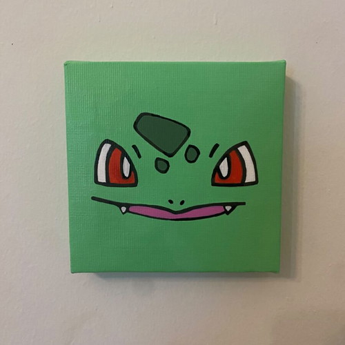 Bulbasaur Pokemon Handmade Canvas Painting new