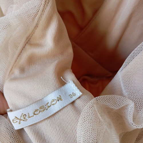 Ancient Greek dress with beige tulle, like new