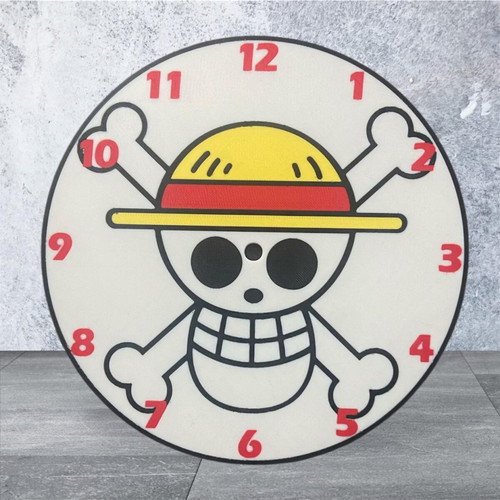 One Piece Straw Hat Pirates wall clock 25cm new analog