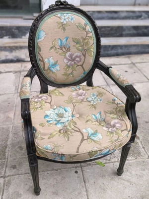 Handmade carved chair used, classic and modern style from Loizos House