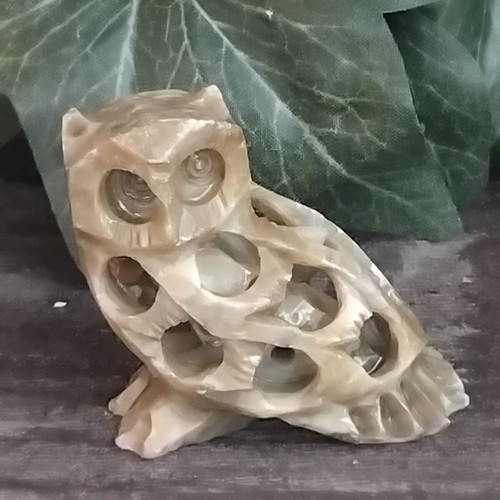 Decorative owl collection, pack of 6, like new, marble and ceramics