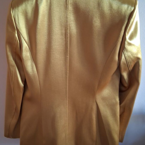 Guess jacket new, size small, gold satin fabric