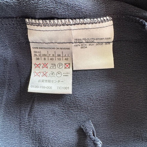 Max Mara silk blouse size EU 38 like new, blue with lace