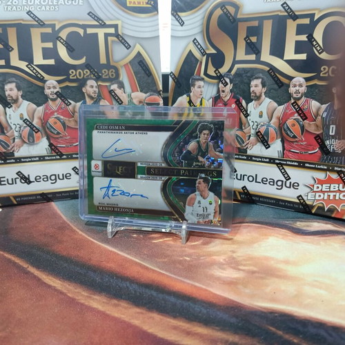 Cedi Osman Mario Hezonja Dual Auto Basketball Card like new, numbered 3/5